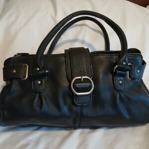 Banana Republic Black Leather Satchel